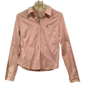 Hollister Button Up Fitted Women’s Shirt Size Large